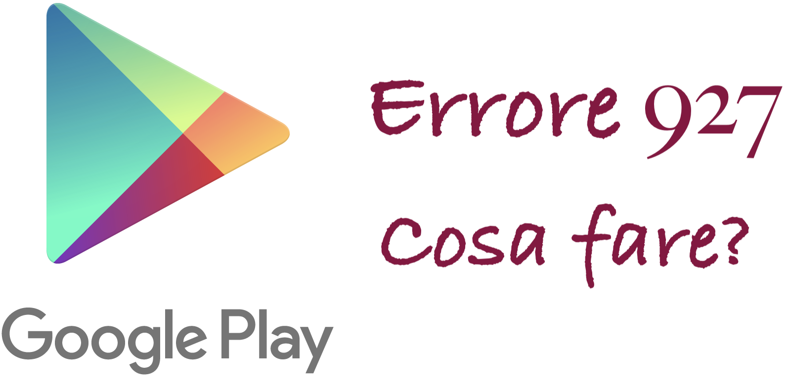 Errore 927 su Google Play store logo