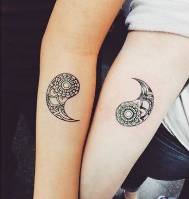 Tatuaggio Tattoo Amicizia Yin Yang