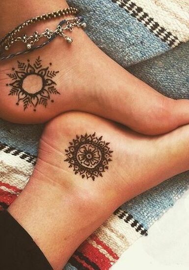 Tatuaggio Tattoo Mandala Piedi