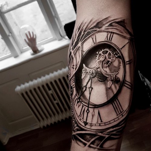 Tatuaggio Tattoo Orologio Realistico 3D