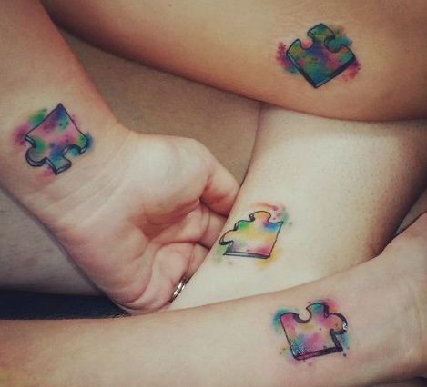 Tatuaggio Tattoo Amiche Puzzle