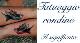Tatuaggio Tattoo Rondine Significato