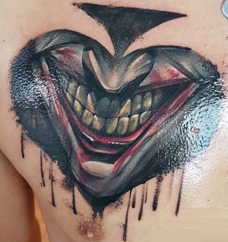 Tatuaggio Tattoo Joker Sorriso