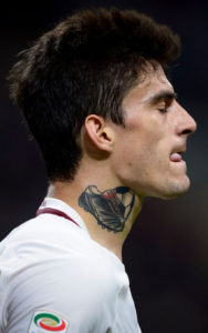 Tatuaggi Tattoo Diego Perotti cover up collo pallone scarpa dieci