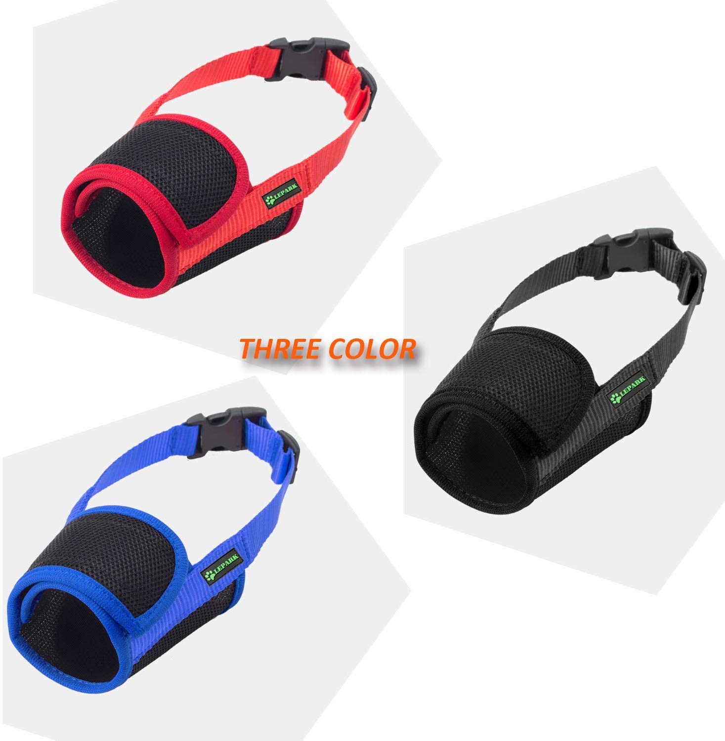 Museruola Per Cani Anti-Masticazione Regolabile - Traspirante Per Taglia Media E Grande (L) - Foto 6