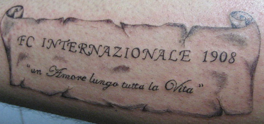 Tatuaggio Tattoo Inter Fc Internazionale 1908
