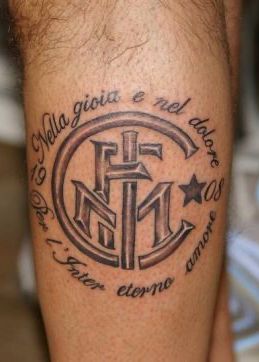 Tatuaggio Tattoo Inter Nella gioia e nel dolore