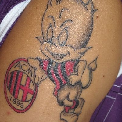 Tatuaggio Tattoo Milan Diavolo Rossonero