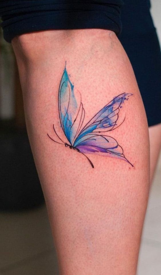 Tatuaggio Tattoo Farfalla Artistica Acquerello
