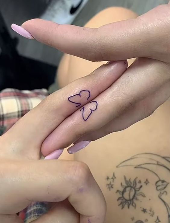 Tatuaggio Tattoo Farfalla Coppia