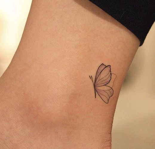 Tatuaggio Tattoo Farfalla Minimal Piccolo