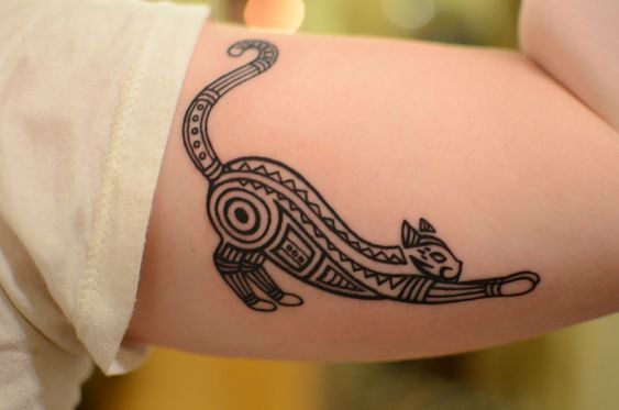 Tatuaggio Tattoo Gatto Tribale