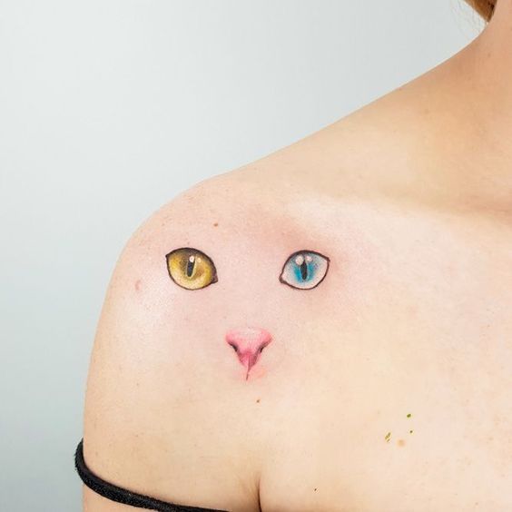 Tatuaggio Tattoo Occhi Gatto
