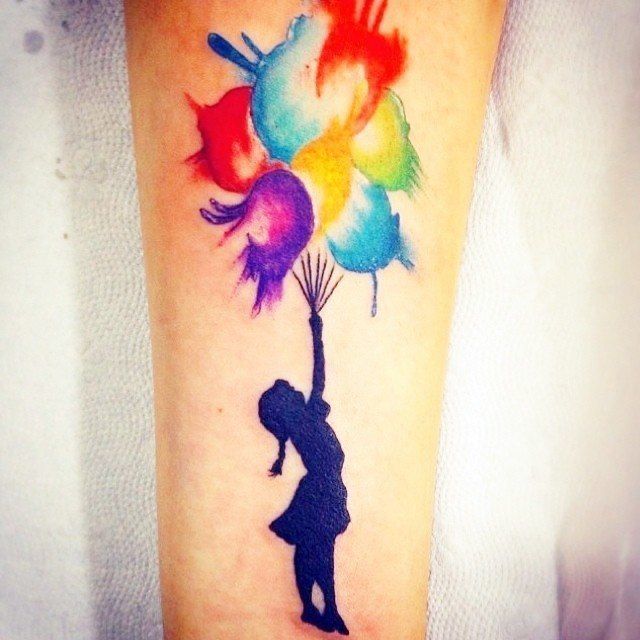 Tatuaggio Tattoo Palloncino Bambina