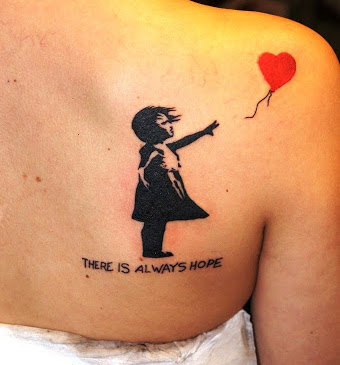 Tatuaggio Tattoo Palloncino Bansky