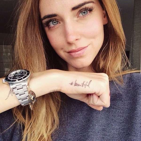 Tatuaggio Tattoo Chiara Ferragni
