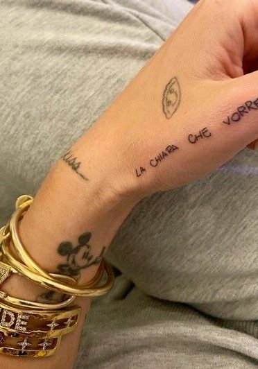 Tatuaggio Tattoo Chiara Ferragni La Chiara Che Vorrei
