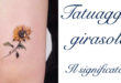 Tatuaggio Tattoo Girasole Significato