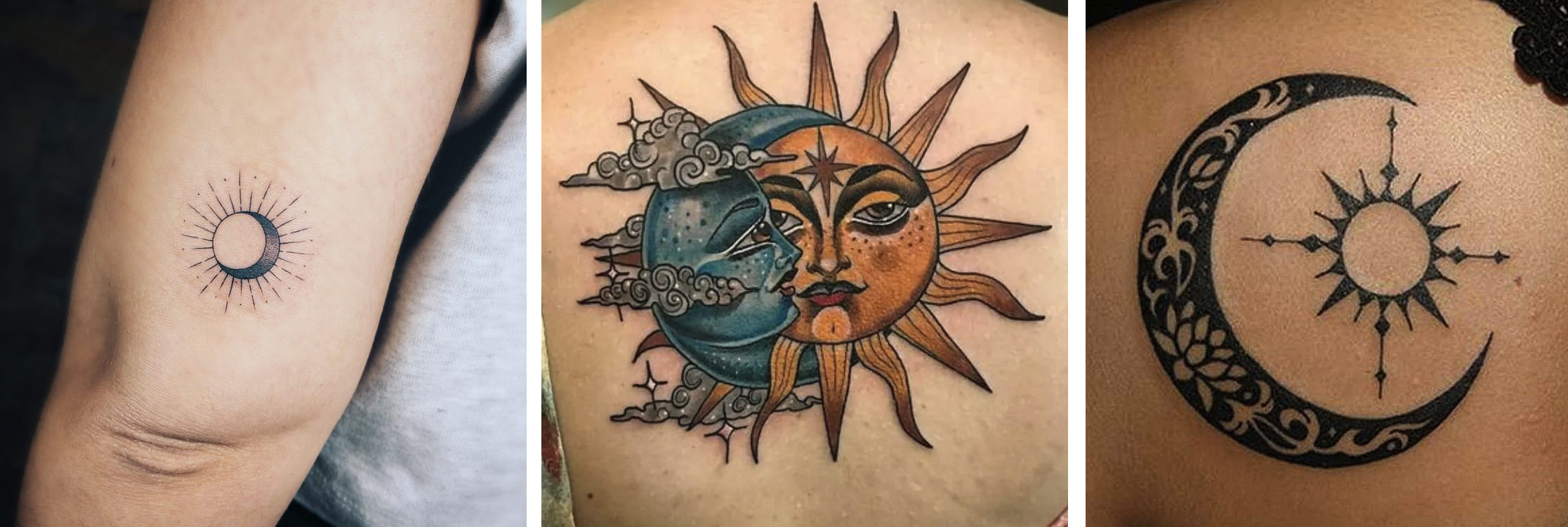 Tatuaggio Tattoo Luna Sole