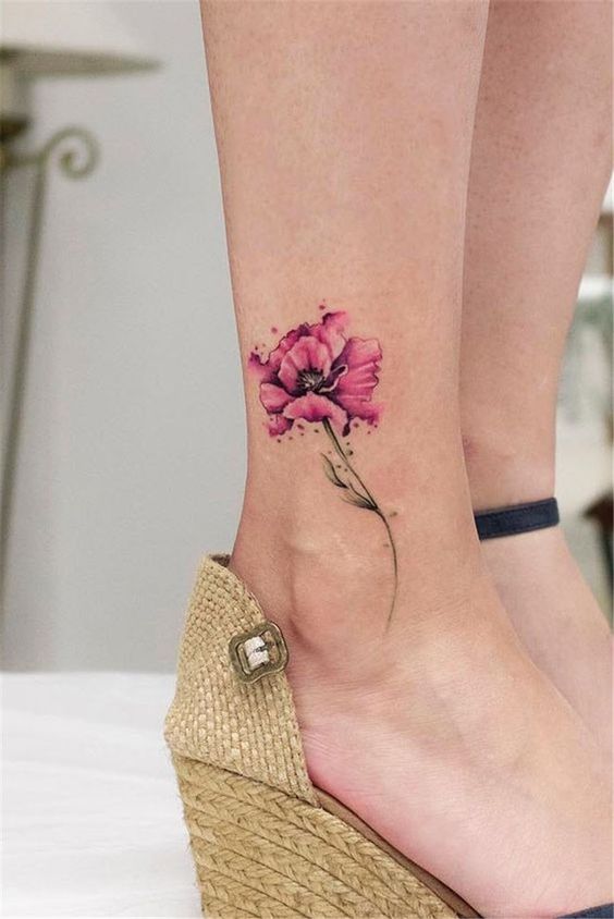 Tatuaggio Tattoo Caviglia Fiore