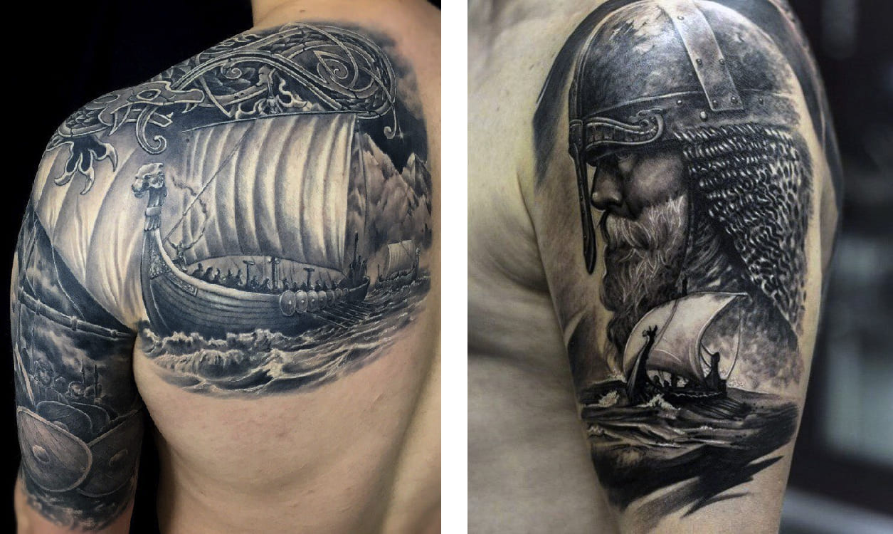 Tatuaggio Tattoo Vichingo Nave