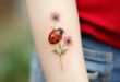 Tatuaggio Tattoo Coccinella Natura Sette Punti