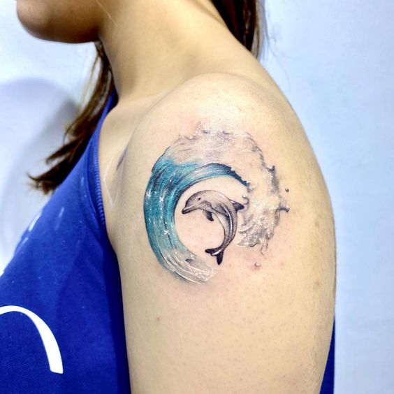 Tatuaggio Tattoo Animali Delfino