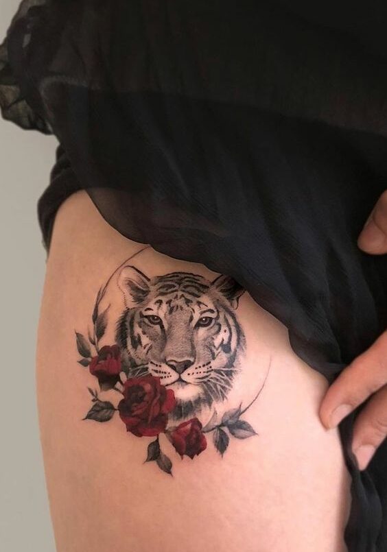 Tattoo Tatuaggio Tigre Femminile