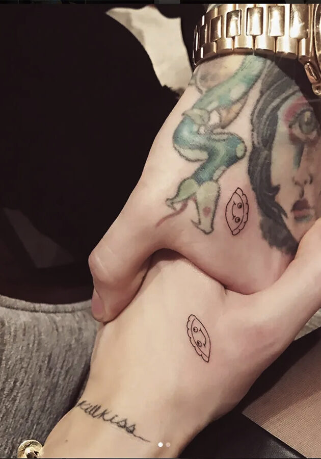 Tatuaggi Tattoo Chiara Ferragni Raviolo con Fedez