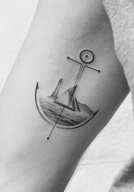 Tatuaggio Tattoo Ancora Barca