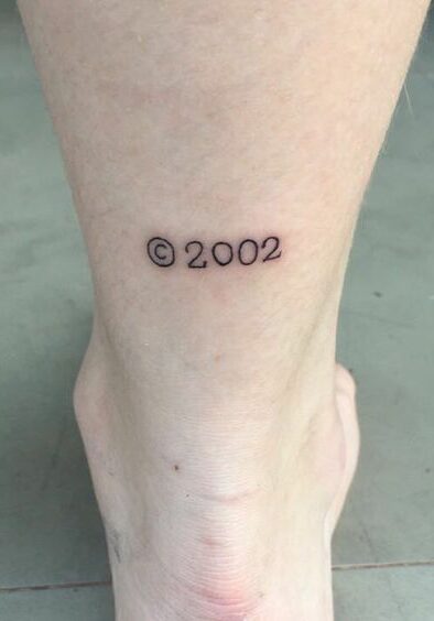 Tatuaggio Tattoo Caviglia Uomo Data