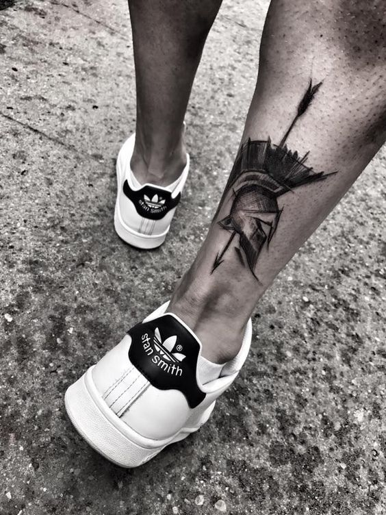 Tatuaggio Tattoo Caviglia Uomo Guerriero