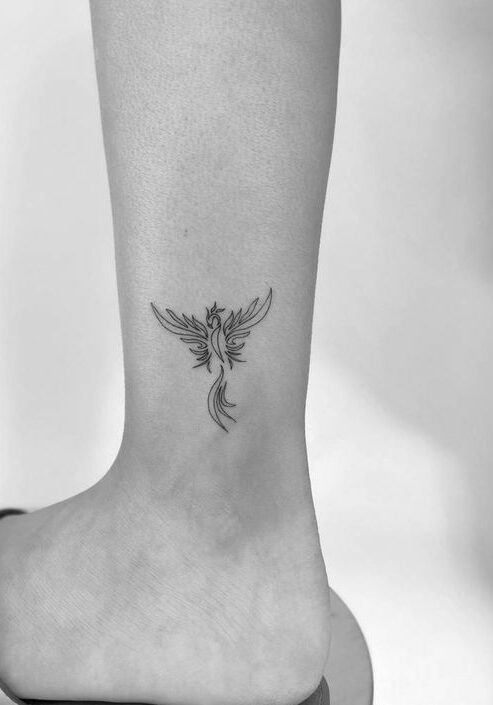 Tatuaggio Tattoo Fenice Piccolo Stilizzato