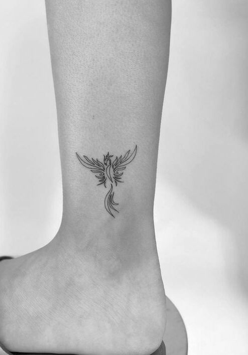 Tatuaggio Tattoo Fenice Piccolo Stilizzato