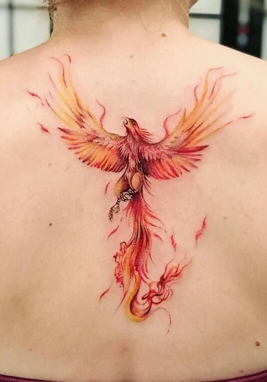 Tatuaggio Tattoo Fenice Rossa