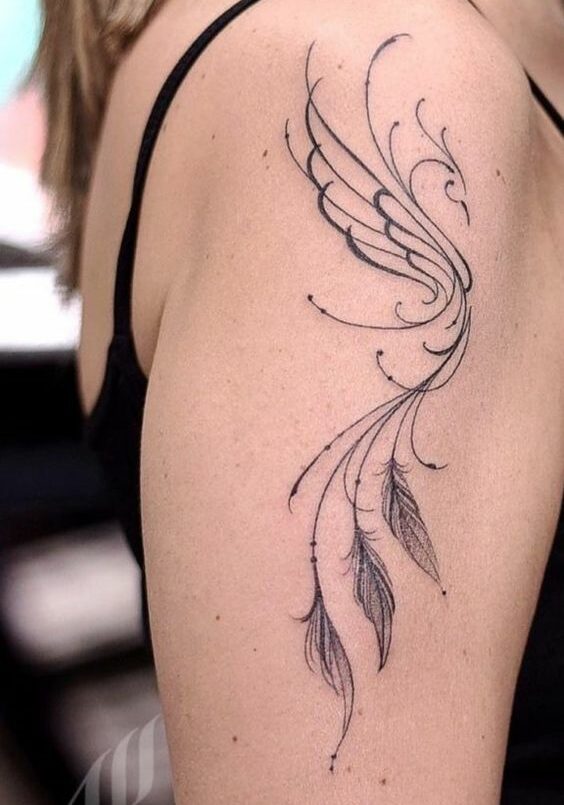 Tatuaggio Tattoo Fenice Spalla