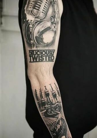 Tatuaggio Tattoo Musica Braccio