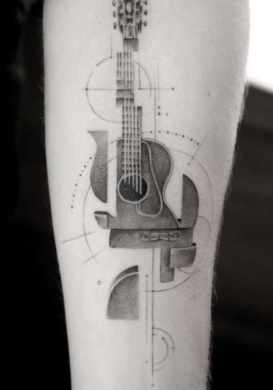 Tatuaggio Tattoo Musica Chitarra