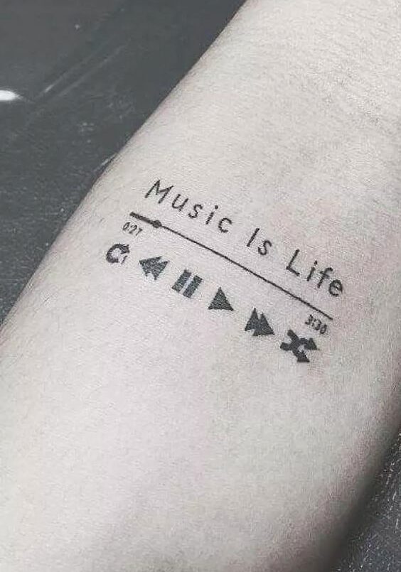Tatuaggio Tattoo Musica Musica e Vita