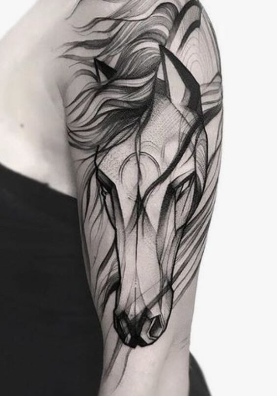 Tatuaggio Tattoo Cavallo Braccio