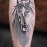 Tatuaggio Tattoo Cavallo Gamba