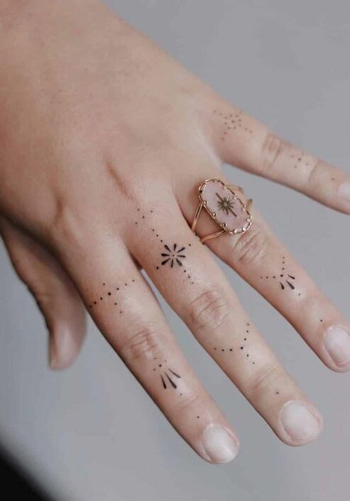 Tatuaggio Tattoo Dita Mandala