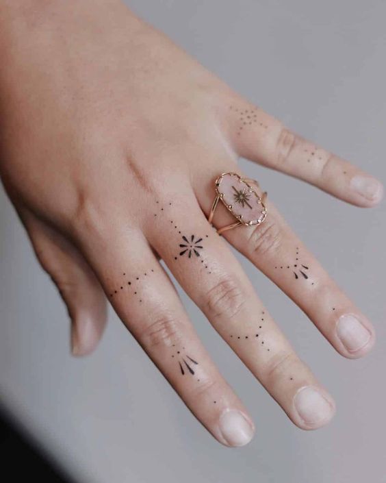 Tatuaggio Tattoo Dita Mandala