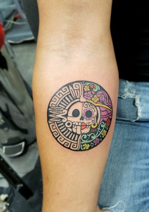 Tatuaggio Tattoo Teschio Messicano Creativo