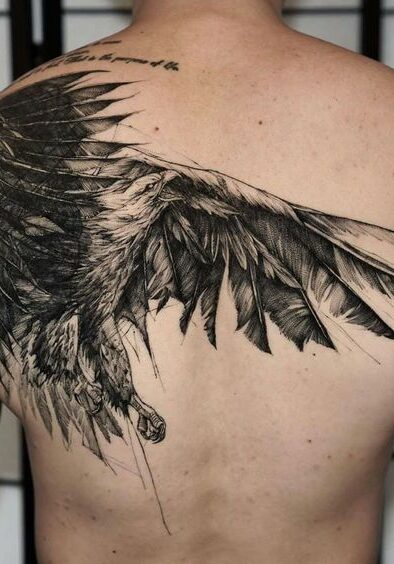 Tatuaggio Tattoo Aquila Grande Spalla