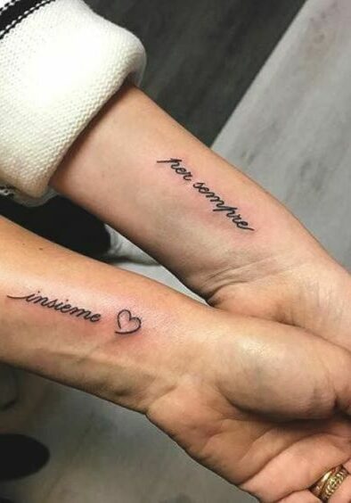 Tatuaggio Tattoo Polso Scritta