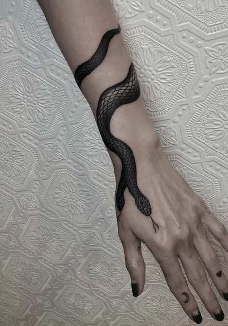 Tatuaggio Tattoo Polso Serpente
