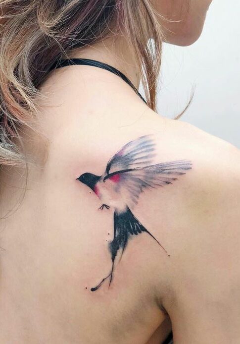 Tatuaggio Tattoo Rondine Delicato