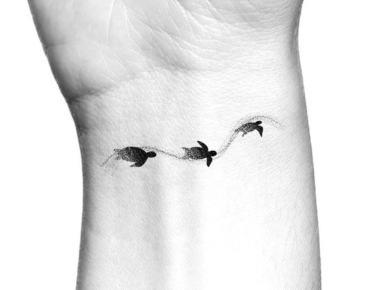 Tatuaggio Tattoo Tartaruga Piccoli Polso