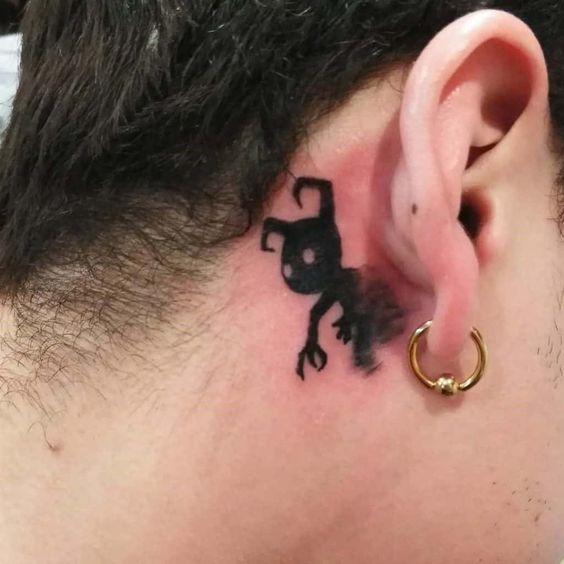Tatuaggio Tattoo Orecchio Diavoletto